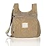 Crossbody Bags for Women City Nylon Lightweight Travel Purse Multi Pocket Shoulder Bag Handbags Brown