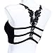 Sandistore Sexy Women Strap Bandage Wrapped Chest Crop Tops Tank Crop Top (Black)