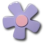 Pastel Purple Daisy Drawer Pull