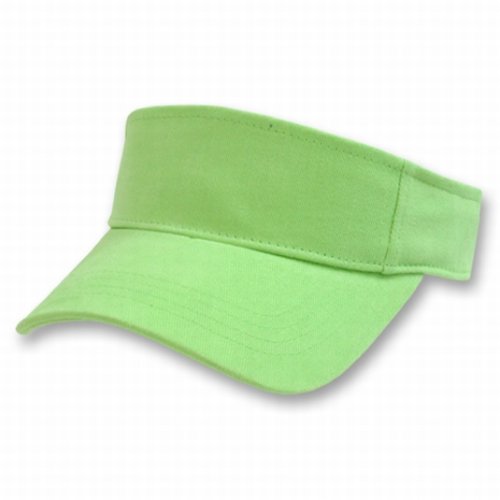 LIME GREEN ADJUSTABLE SUN GOLF TENNIS VISOR CAP CAPS HAT HATS