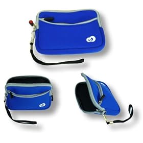 Sleek (Blue) Neoprene Padded Case for your Kodak Zi8 / Zi6 Pocket Video Camera