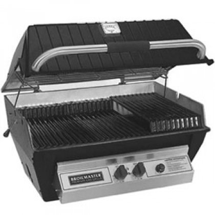 P3FBLW Premium Black Gas Barbecue Grill with Stainless Steel Flavor Screen and Cooking