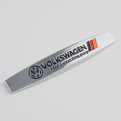 AutoSunShine 2 Pcs Car Emblem Side Fender Badge Decal Rear Bumper Trunk Sticker Decorative Standard Auto Stickers for VW Volkswagen R Toyota Jeep Jaguar Cadillac Lexus