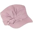 Kids 3-7 years Pleat Cotton Summer Cadet Hat Cap Light Purple