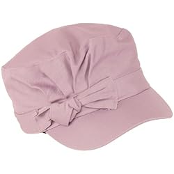 Kids 3-7 years Pleat Cotton Summer Cadet Hat Cap Light Purple