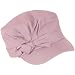 Kids 3-7 years Pleat Cotton Summer Cadet Hat Cap Light Purple