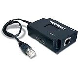 TRENDnet Gigabit Power over Ethernet (PoE) Splitter TPE-112GS (Black)