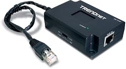 TRENDnet Gigabit Power over Ethernet (PoE) Splitter TPE-112GS (Black)