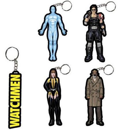 Watchmen Rubber Keychain Set of 5