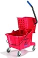 Carlisle Bucket with Side Press Wringer, 26 Qt / 6.5 Gallon Capacity (Assorted Colors)