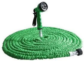 2015 Hot Selling 125ft Magic Garden Hose Stretched 37.5m Watering Expandable Garden Supplies Water Pipe with Spray Gun Green