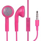JJOnline HOT PINK 3.5mm Audio Stereo Earphones / Headphones With Mic Remote FOR Amazon Kindle / Kindle DX / Kindle Fire / Fire HD / Kindle International / Kindle Keyboard - Part of JJONLINE Mobile Phone Cases and Accessories