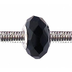 Buy Pandora Style Charm Bead (Z94) Faceted Murano Lampwork Glass (14mm x 10mm) (fits Troll too) by SERENITY CRYSTALS