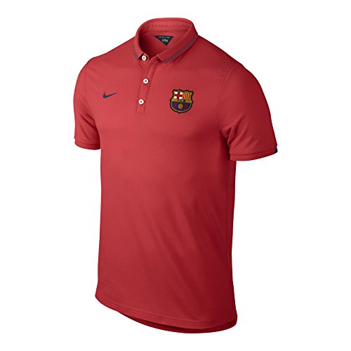 2014-2015 Barcelona Nike Authentic Polo Shirt (Crimson)