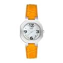 Clerc Orange Alligator Watch