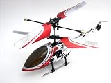 3 Channel FALCON X Electric Mini Indoor Co-Axial Full Metal Body Frame w/Led Lights & Built in Gyroscope R/C Remote Controlled Helicopter (colors may vary)