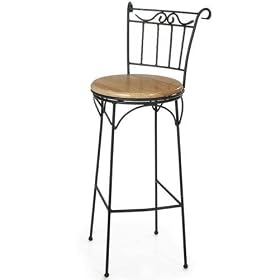 Click here to buy Superior Bar Stool Black Natural by Home Decorators Collection.