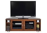 Standout 58 Majestic Angle e5822 Solid Wood Corner TV Stand / Home Entertainment Center, Cinnamon (Cherry) on Maple