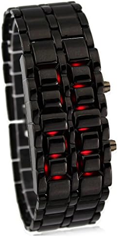 Plush Unique High Quality Wrist Watches Luxury Iron Samurai LED Metal Men's Watches