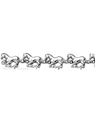 Sterling Silver Horse Bracelet