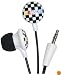 iHip RCF10265CHKR NASCAR Mini Ear Buds, Checkered