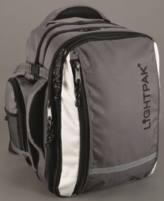 LIGHTPAK Laptoprucksack VANTAGE 17 Zoll PLUS mit abnehmbarer Notebooktasche [ max. 44 x 32 cm] / Grau