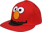 Sesame Street Elmo Face Flat Bill Cap
