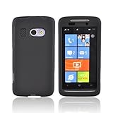 BLACK For HTC Surround T8788 Rubberized Hard Case Cover