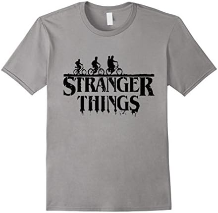 Men's Stranger are Things T Shirt Medium Slate