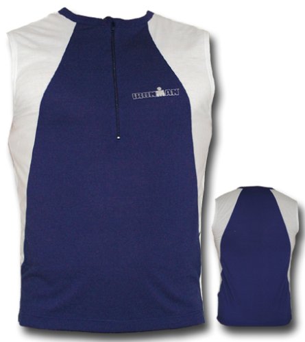 Damen & Herren Running T-Shirt Ironman Coolmax Sleeveless Zip Tank NYW Unisex