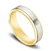 14k Gold Two-Tone Men's Wedding Band.
