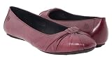 New Born Liddy Flats Burgundy Burnished Ladies 9
