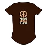 Puerto Rico PEACE AND LOVE ベビーボディ
