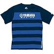 One Industries Yamaha Bergen Men's Short-Sleeve Racewear Shirt w/ Free B&F Heart Sticker Bundle - Blue