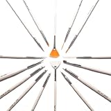 15 pièces, ensemble de pinceaux pour Nail Art/ décoration d'ongles, vernis, acrylique - Blanc par KurtzyTM