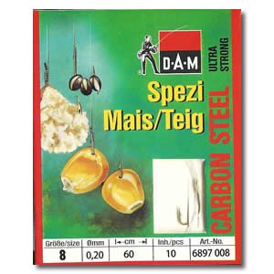 DAM Spezi Mais - Teig Vorfachhaken Gr.10
