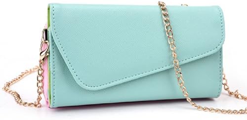 Smartphone Wallet fits Prestigio MultiPhone 7600 Duo | Nursery Blue & Pink