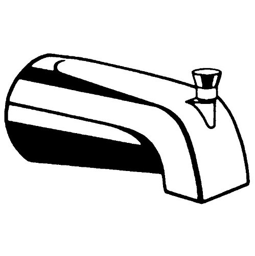 Moen 15856 Commercial Slip Fit Tub Spout Diverter, Chrome