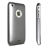 elago iPhone 3G Slim Fit Case + Smudge Free Film - Silver (Made in Korea)