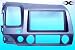 Stereo Install Dash Kit Honda Civic Civic SI 06 2006 BLUE COLOR DBL DIN (car radio wiring installation parts)