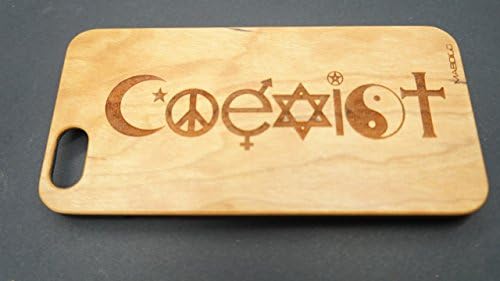 Coexist Wood Phone Cases Custom Engraved Wood Case iPhone 6, iPhone 6S Wood Phone Case (iPhone 6/6S)