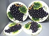 GRAPES 3-D Stove / Burner Covers Set of 4 Grapes *NEW*