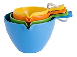 Zak Designs Assorted Brights Set of 4 Measuring Cups
