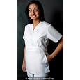 ADAR Embroidered Crossover Midriff Tunic
