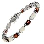 Genuine opal & garnet gemstone bracelets