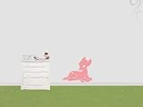 Produkt-Bild: Wandbild Wandsticker Reh Kitz Wandaufkleber 90cm Wandbild-lavendel43