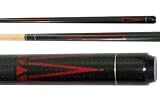 Imperial Hustler Series Black with Burgundy Stain Pool Cue