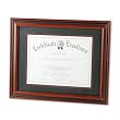 DAX Desk/Wall Photo Frame, Wood, 11 x 14 Inches, Rosewood/Black (N15786ST)