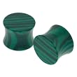 Imitation Malachite Stone Plugs - 8G - Sold as a Pair