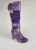 High Heel Buckle Strap Boot